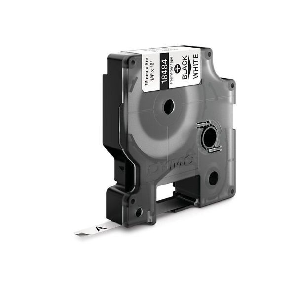 Picture of Genuine Rhino Industrial Labels -Permanent 19mm Black on White.labeling panels