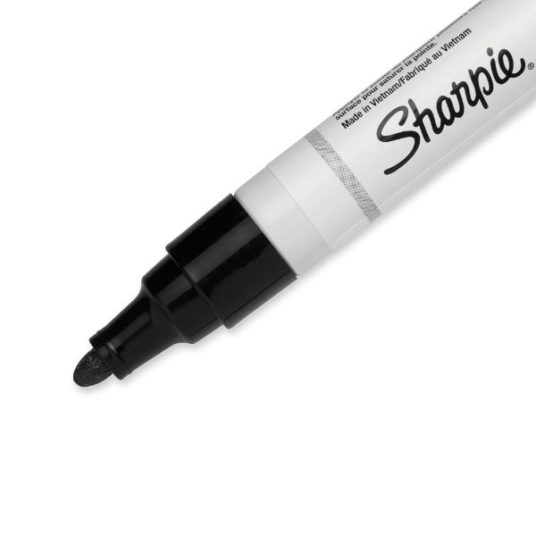 Picture of Single Paint Oil Based Medium Point Colour Marker Pen. Marks on Virtually any