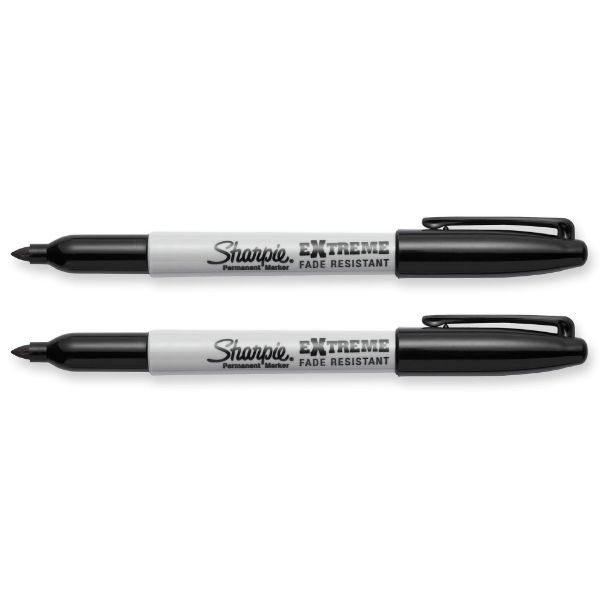 Picture of 2-Pack Extreme Permanent Marker w/ Fine Point Tip. Extreme Versatility