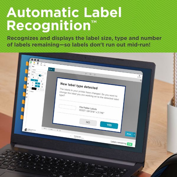 Picture of LabelWriter 550 Label Printer. Print up to 62 Labels per Min Customize print address Name