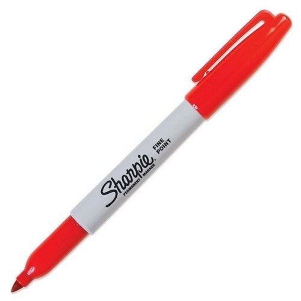 Picture of S30052 Fine Red Permanent Marker Pen