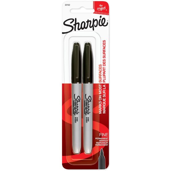 Picture of Fine Point Permanent Marker Black - Blister of 2
