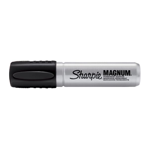Picture of 12-Pack Magnum Permanent Marker w/ Durable Chisel Tip. Extra-wide Chisel Tip. Bold
