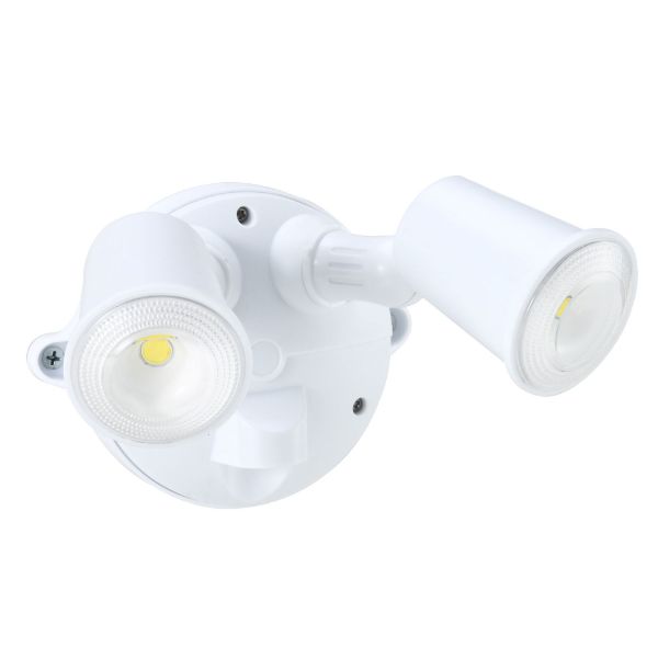Picture of 10W Twin LED Spotlight IP54 2000 Lumens Stainless Steel Screws White