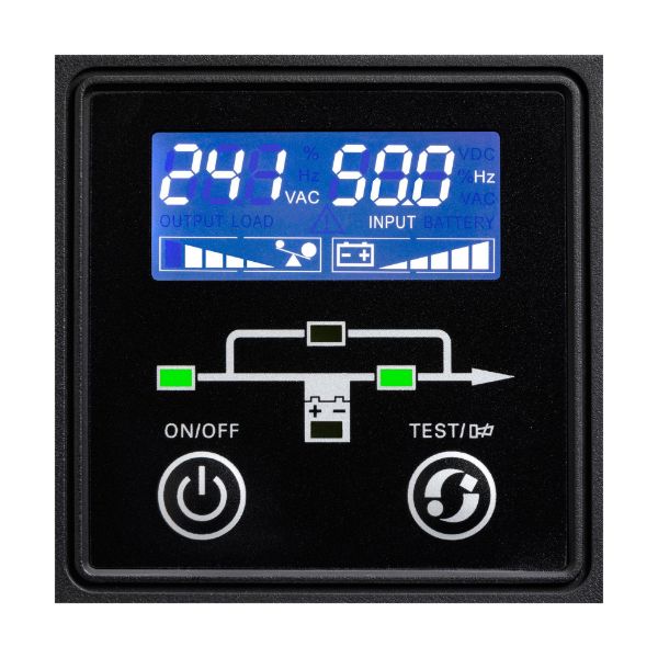 Picture of 9E 3000VA/2700W Double Conversion Online Tower UPS LCD Display