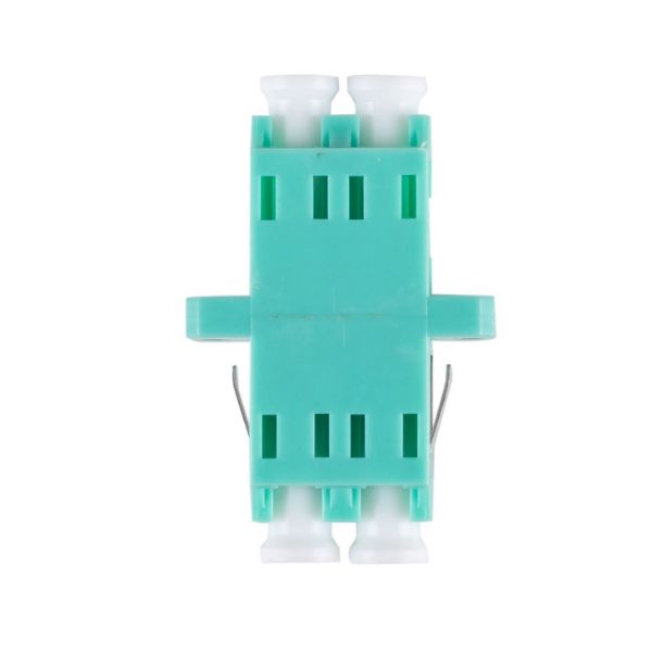Picture of Fibre LC/LC Duplex Multi-mode Joiner Zirconia Ceramic Sleeve Aqua