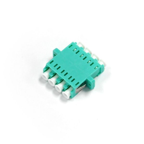 Picture of Fibre LC/LC Quad Multi-mode Joiner Zirconia Ceramic Sleeve Aqua