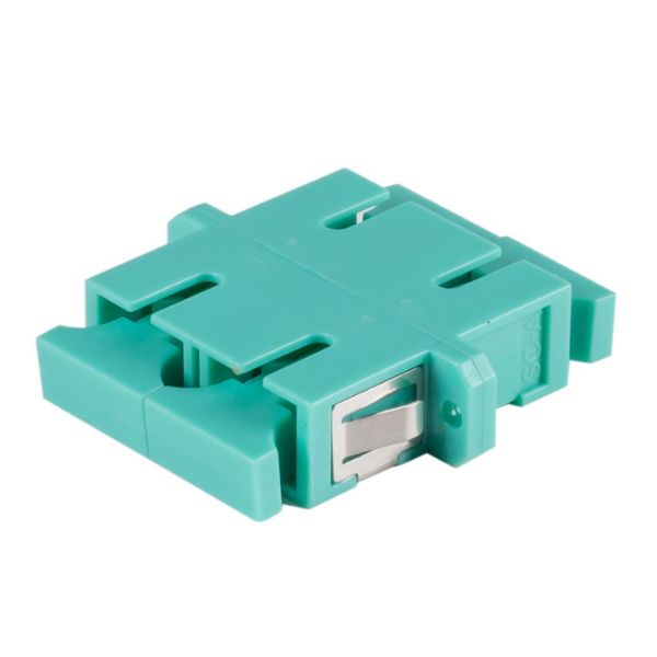 Picture of Fibre SC to SC Duplex Multi-mode Joiner Zirconia Ceramic Sleeve Aqua