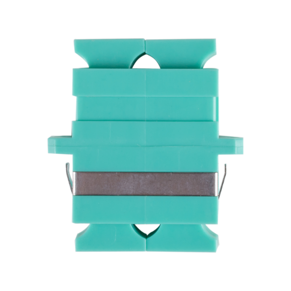 Picture of Fibre SC to SC Duplex Multi-mode Joiner Zirconia Ceramic Sleeve Aqua