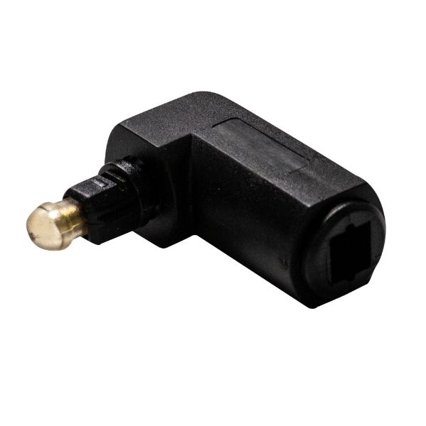 Picture of TosLink Right Angled Fibre Optic Audio Male Female Adapter