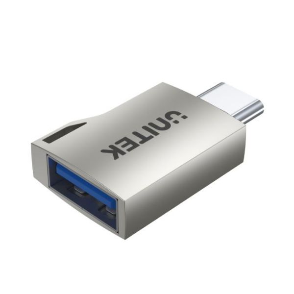 Picture of USB-C Male to USB-A Female Ultra-Tiny Adaptor w/ Easy Grip Design. Superspeed