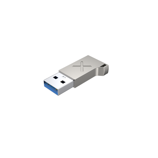 Picture of USB-A Male to USB-C Female Ultra-Tiny Adaptor w/ Easy Grip Design. Superspeed