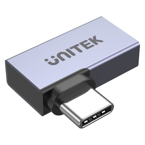 Picture of USB-C 90 Degree Adapter. Type-C Male to Female. Supports up to 8K@60Hz