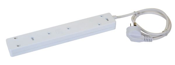 Picture of 4-way 10A Home & Office Powerboard w/ two USB 3.4A Rapid Charging Ports