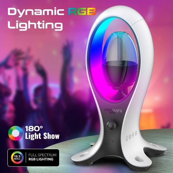 Picture of 5W Dynamic HiFi RGB Speaker w/ Headphone Stand & USB Hub