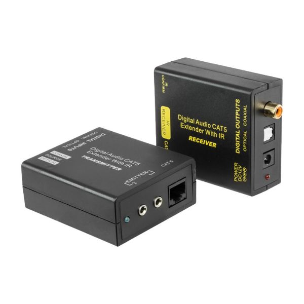 Picture of Digital Audio Extender w/ IR Over Single Cat5e/6 Up to 200m Range.