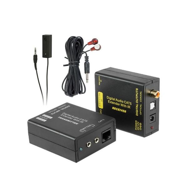 Picture of Digital Audio Extender w/ IR Over Single Cat5e/6 Up to 200m Range.