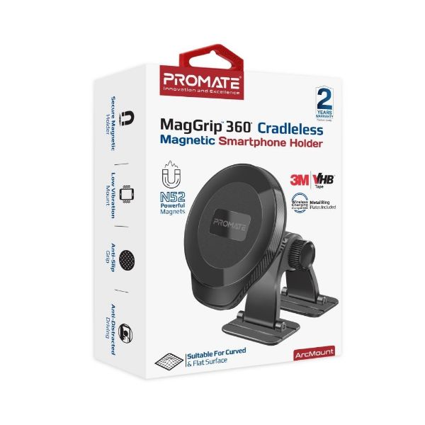 Picture of MagGrip 360 Cradleless Magnetic Smartphone Holder. Versatile Mount Design