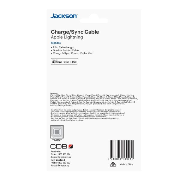 Picture of 1.5m MFI Certified Apple USB-A Lightning Data & Charge Cable. Charge & Sync iPhone