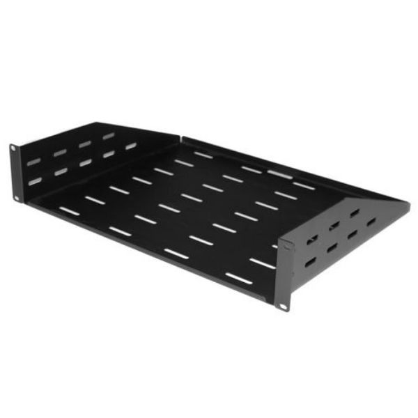 Picture of AV Rack 2RU Cantilever Shelf w/ vented holes & #10-33 Screws 350mm Deep