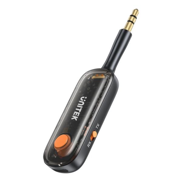 Picture of 2-in-1 3.5mm Audio Connector w/ Transmit & Reciever Units. for Airplane Entertainment