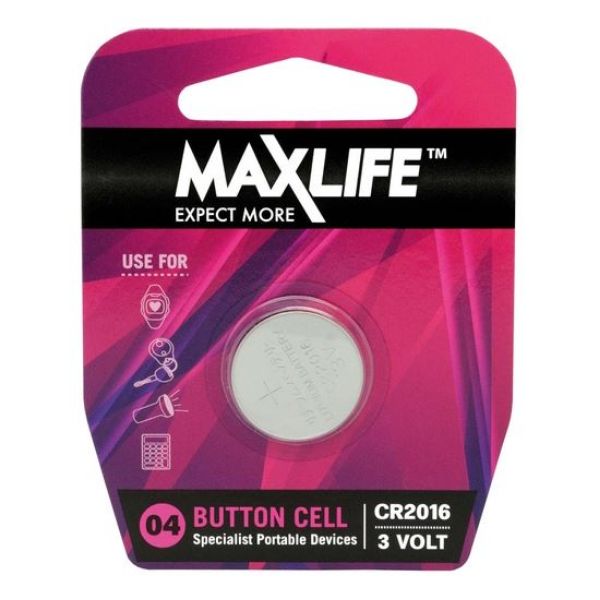 Picture of CR2016 Lithium Button Cell Battery 1 Pack