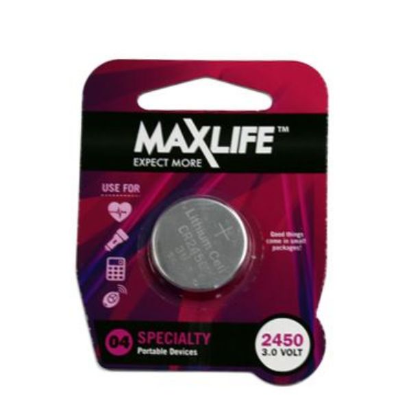 Picture of CR2450 Lithium Button Cell Battery 1 Pack
