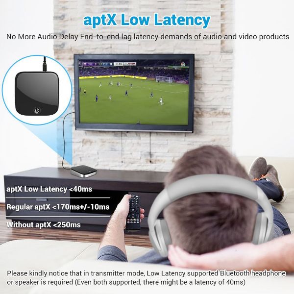 Picture of Bluetooth 5.0 Transmitter Receiver for Digital Optical Toslink and Bluetooth