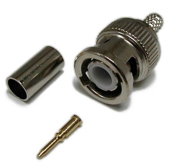 Picture of DYNAMIX 3 pcs RG6 75ohm BNC Connector Crimp Type