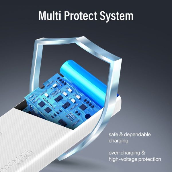 Picture of 20000mAh Power Bank w/ Smart LED Display & Super Slim Design White