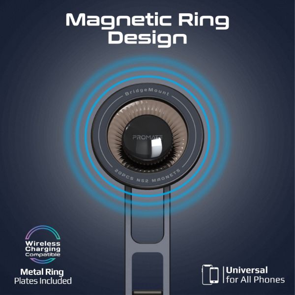 Picture of MagGrip 360 Rotatable Smartphone Holder w/ AC Vent Mount. Secure Anti-Slip Mount