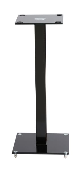 Picture of 23.6'' Aluminium/Glass Floor Standing BookShelf Speak Stand Tempered Glass Base w/ Floor