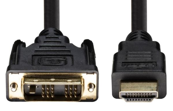 Picture of 5m HDMI Male to DVI-D Male (18+1) Cable. Single Link Max Res: 1080P@60Hz
