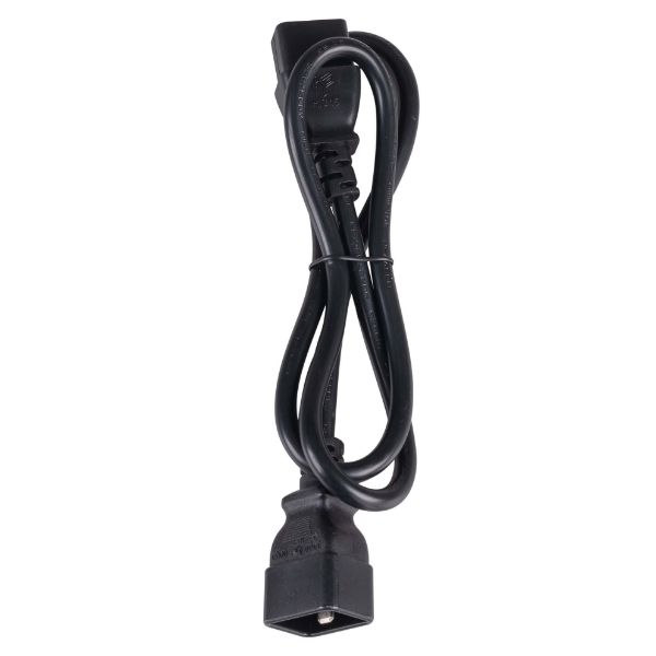 Picture of 4m IEC 16A Power Extension Cord (C20 Plug to C19 Socket) 15mm2 Black