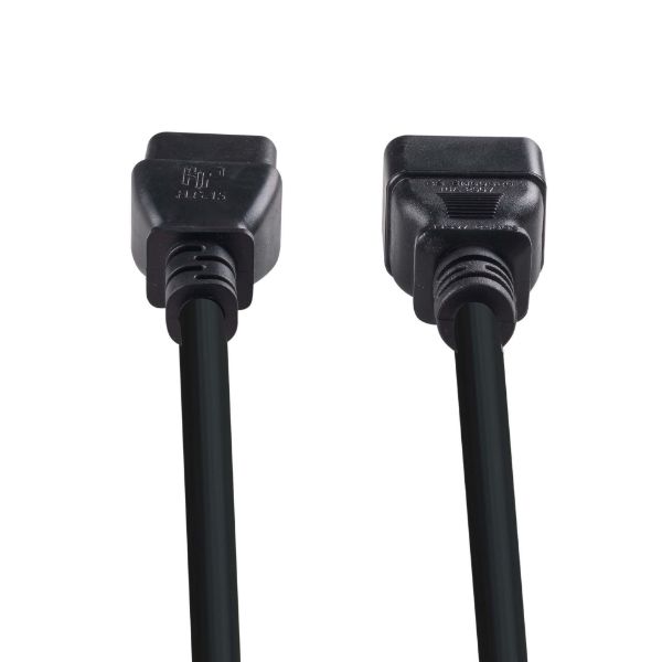 Picture of 5m IEC 16A Power Extension Cord (C20 Plug to C19 Socket) 15mm2 Black