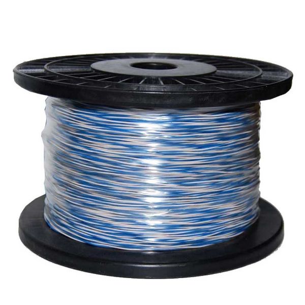 Picture of 250m Blue & White Jumper Cable Roll Copper 0.5mm (non- tinned).