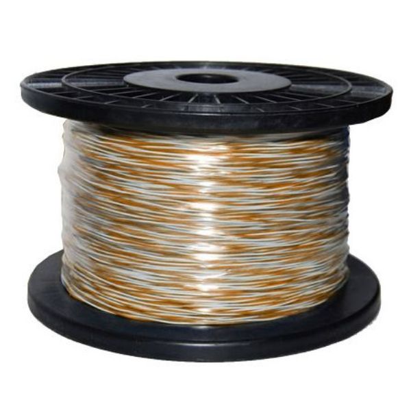 Picture of 250m Orange & White Jumper Cable Roll Copper 0.5mm (non-tinned)