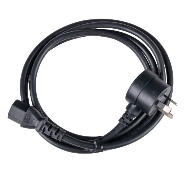 Picture of 2M 3-Pin TAPON Ended Plug to IEC C13 Connector 10A Power Cord. 1.0mm