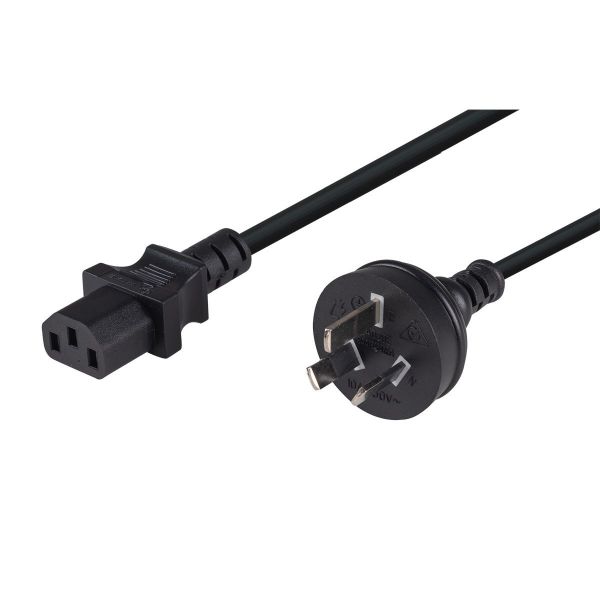 Picture of 0.75M 3-Pin Plug to IEC C13 Female Plug 10A Power Cord. 1.0mm copper core.