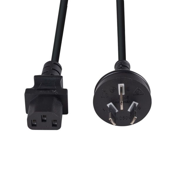 Picture of 0.75M 3-Pin Plug to IEC C13 Female Plug 10A Power Cord. 1.0mm copper core.