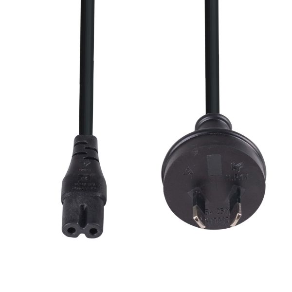 Picture of 8M 2-Pin plug to C7 Figure Figure 8 connector. 7.5A. SAA approved power cord. 0.75mm