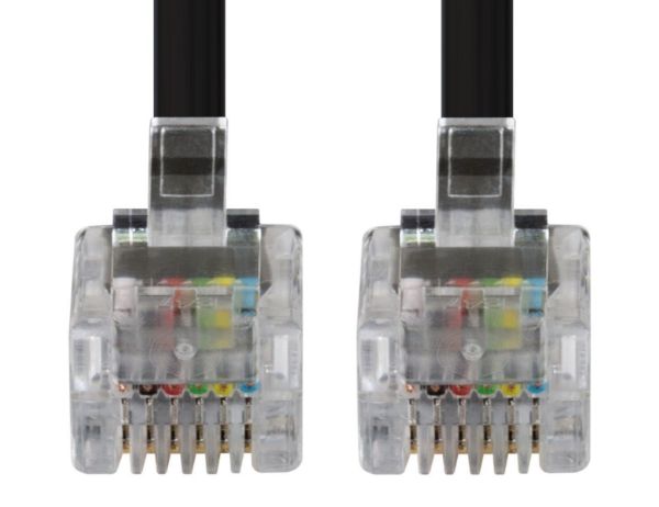 Picture of 5m RJ12 to RJ12 Cable - 6C All pins connected straight through