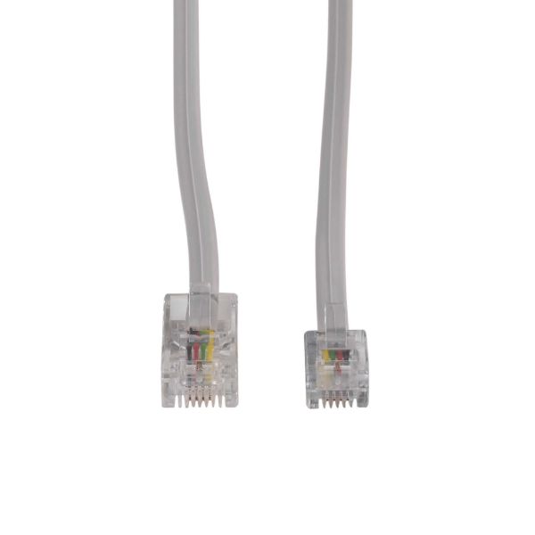 Picture of 3m RJ12 to RJ45 Cable - 4C All pins connected crossed Colour Grey