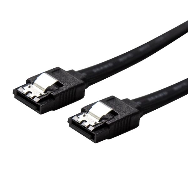 Picture of 0.2m SATA 6Gbs Data Cable w/ Latch Black colour