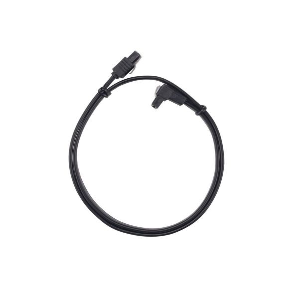 Picture of 0.2m Right Angled SATA 6Gbs Data Cable w/ Latch Black