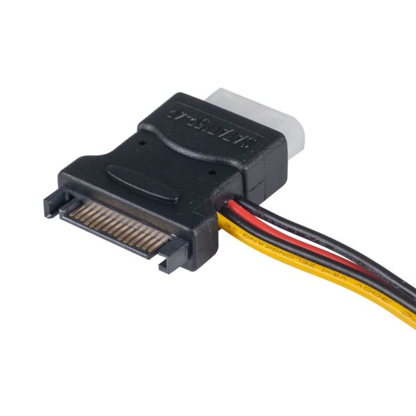 Picture of Dual Port Serial ATA Power Splitter Cable Converts SATA to 2x 5.25'' Power Connector