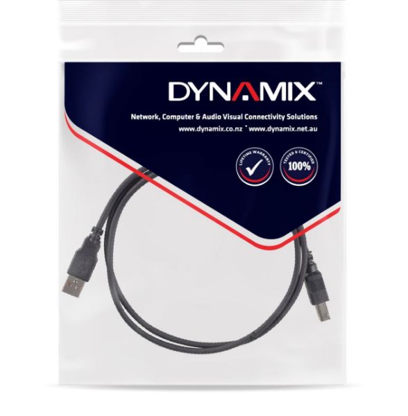 Picture of 5m USB 2.0 Cable USB-A Male to USB-B Male Connectors