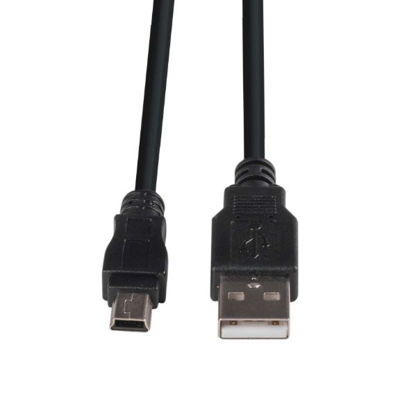 Picture of 0.3m USB 2.0 Mini-B (5-pin) Male to USB-A Male Connectors