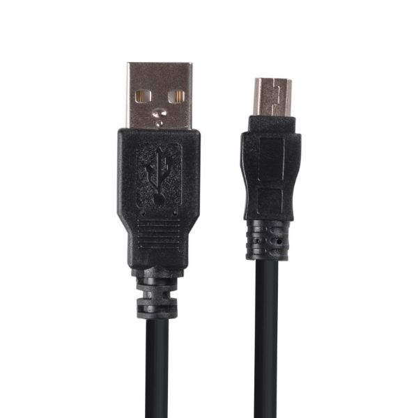 Picture of 2m USB 2.0 Mini-B (5-pin) Male to USB-A Male Connectors
