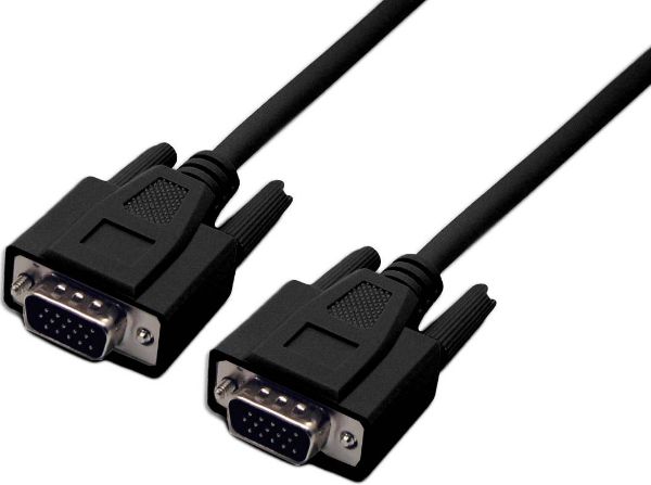 Picture of 2m VGA Male/Male Monitor Cable Moulded Max Res: 800x600